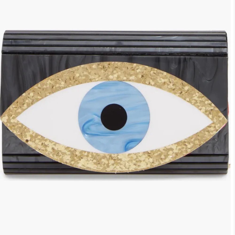 Evil eye clutch
